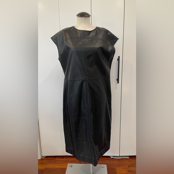 Prologue by Target vegan leather midi dress size L NWT - Picture 2 of 4